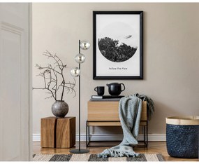 Piantana Minimal Durga Acciaio Nero Grigio 3 Luci E14 Ip20