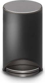 Cestino per la spazzatura nero opaco in metallo con pedale 10 l Arc – Joseph Joseph