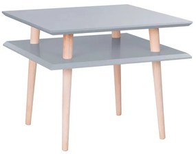 Tavolino grigio scuro Quadrato, 55 x 55 cm - Ragaba