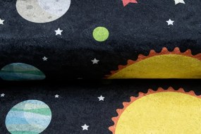 Tappeto per bambini con il motivo dei pianeti e delle stelle Larghezza: 80 cm | Lunghezza: 150 cm