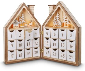 Brilagi - Decorazione natalizia LED LED/2xAAA calendario dell'avvento