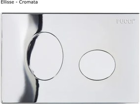 Cassetta incasso pulsante alto (2 pulsanti 9 lt - 4 lt) Pucci ECO 1315490001 + placca