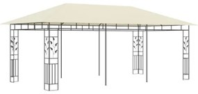 Gazebo con Zanzariera 6x3x2,73 m Crema