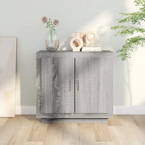 Credenza grigio sonoma 80x40x75 cm in legno multistrato