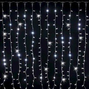 Tenda luminosa natalizia 304 lampadine led bianco freddo H 150 x L 150 cm