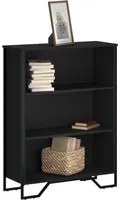 Libreria Nera 80x31x106 cm in Legno Multistrato 848624