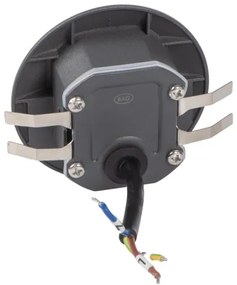 Kanlux 39125 - Lampada LED per gradini con sensore EXIN 2,5W/230V 3000K IP65 antracite tonda