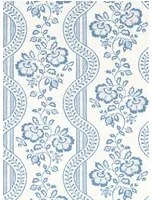 Sanderson Carta da parati Aubrey - Pottery Blue