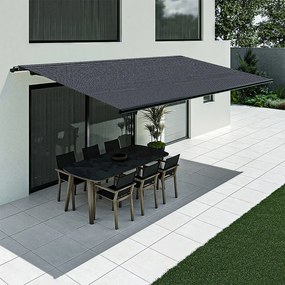 Tenda da sole 3 x 2,5 metri, antracite, modello Basic senza cassonetto, 3000 x 2500 mm, con manovella, configurazione individuale