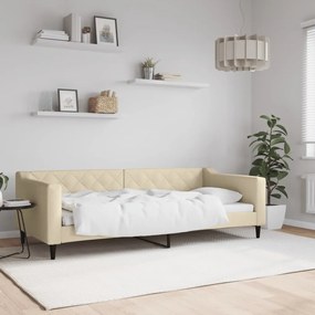 Letto Da Giorno Crema 90x200 Cm İn Tessuto /