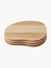 Set di 4 taglieri in legno di quercia Cairn