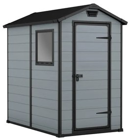 Casetta da giardino KETER Exclusive in polipropilene grigio con porta battente semplice, superficie interna 1.9 m² e spessore parete 16 mm, con pavimento