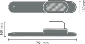 Supporto per detersivo bianco in plastica SinkStyle - Brabantia