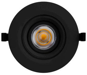 Faro LED da Incasso 44W Orientabile Rotondo Foro Ø160mm Nero Philips Certadrive 140lm/W Colore Bianco Naturale 4.000K