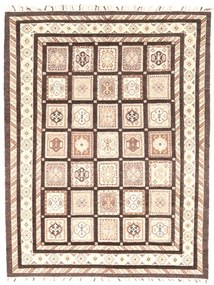 Kilim Tappeto 230x180 Beige (Indian) Annodato A Mano