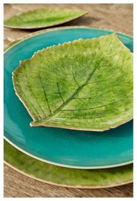 Piatto in gres verde, 19 x 22 cm Riviera - Costa Nova
