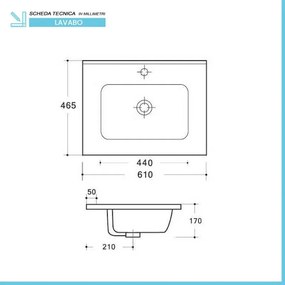 Set mobili bagno sospesi 60cm in legno mdf bianco e quercia Sumya