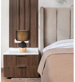 Globo 21627B - Lampada da tavolo VALENTINO 1xE14/40W/230V nero