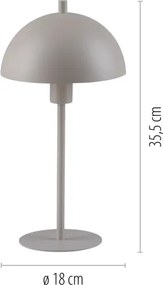 Schöner Wohnen 11726-39 - Lampada da tavolo ALI 1xE14/15W/230V grigia