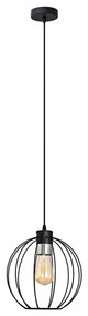 Lampadario a sospensione con filo STARLIGHT 1xE27/15W/230V nero/argento