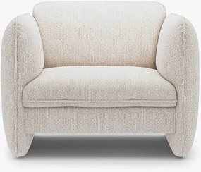 Poltrona Georgia in chenille Silencio – L105 cm