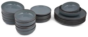 Set da tavola 24 pezzi blu/porcellana