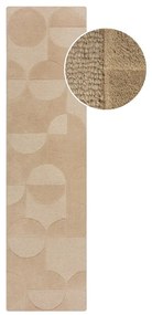 Tappeto beige in lana 60x230 cm Gigi - Flair Rugs
