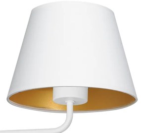 Lampada da parete ARDEN 1xE27/60W/230V bianco/oro