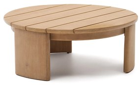 Kave Home - Tavolino da salotto Xoriguer in legno massiccio di eucalipto Ã˜90 cm FSC 100%