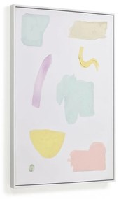 Kave Home - Quadro Maite multicolore 50 x 70 cm