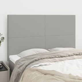 Testiere 4 Pz Grigio Chiaro 72x5x78/88 Cm İn Tessuto /