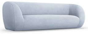 Divano in tessuto bouclé azzurro 230 cm Essen - Cosmopolitan Design