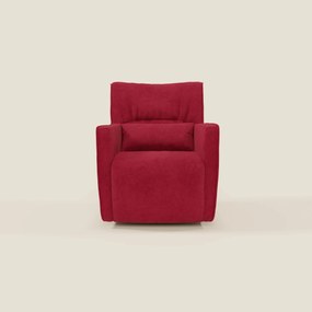 Tulla Poltrona girevole in tessuto impermeabile T02 rosso