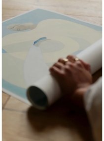 Poster 70x100 cm Hold You - Blue – Sofia Lind – The Poster Club