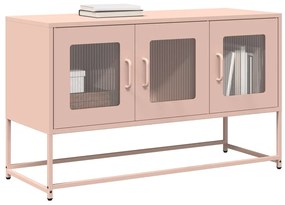 Mobile Tv Rosa 100,5x39x60,5 Cm İn Acciaio Laminato A Freddo /