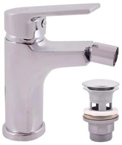 RAV Slezák CO145.0 - Miscelatore per bidet con piletta COLORADO 14,3 cm cromo lucido