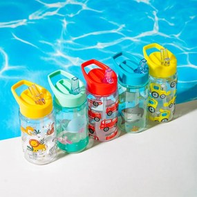 Borraccia per bambini con cannuccia Drink Up Safari, 400 ml Savannah Safari - Sass &amp; Belle