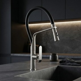 Rubinetto da cucina Rea Castor Brush Nickel