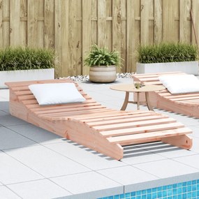 Lettino Prendisole 205x70x31,5 Cm İn Legno Massello Di Douglas /