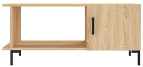 Tavolino da salotto rovere sonoma 90x50x40 cm legno multistrato