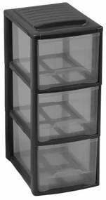 Secchio organizzatore Mondex Mini Empire A5 3 cassetti Nero 19 x 26 x 46 cm