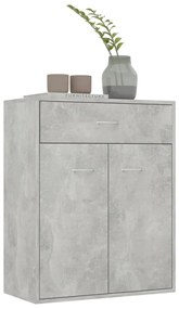 Credenza grigio cemento 60x30x75 cm in truciolato