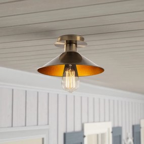 Lampada da soffitto color bronzo con paralume in metallo ø 24 cm Berceste - Opviq lights