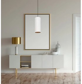 Lampadario a cavo AVALO 1xE27/60W/230V bianco/rame