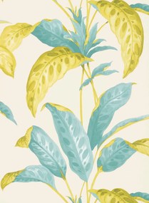 Florale Tapete Tropicane von Paint & Paper - Scallion