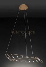 Tesa lampadario sospeso a led 2700k 4464lm 40w rame opaco l.120cm d...