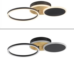 Leuchten Direkt 14116-78 -Plafoniera LED SEVENT LED/25,5W/230V nero/marrone