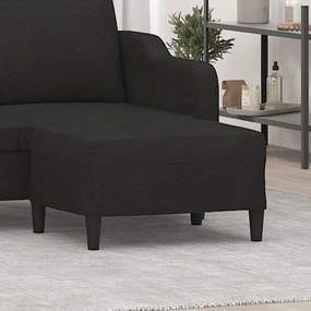 Poggiapiedi Nero 70x55x41 Cm İn Tessuto /