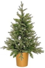 Albero di Natale Verde Dorato Polietilene 82 x 82 x 120 cm