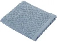 Asciugamano ospite cotone blu 30x50 cm Pop Corn